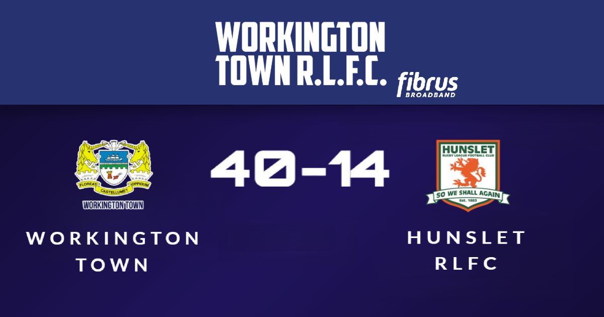 Workington Town Claim Emphatic 40-14 Victory Over Hunslet RLFC